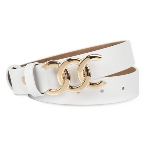 Аurоlrаn Accessories - 6383 Women's Leather Belt With Buckle - Ideal For Dresses, Jeans, And Coats